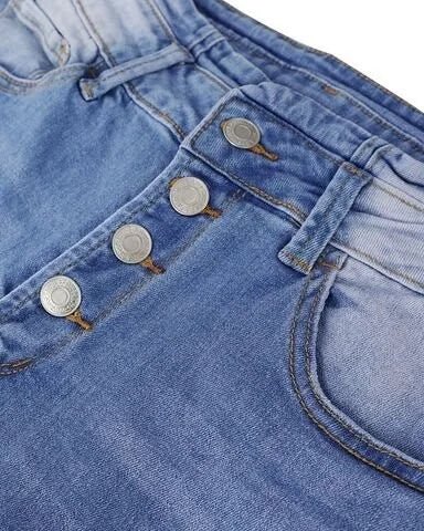 Ivona | Denim - Hose mit hoher Taille - Livezo