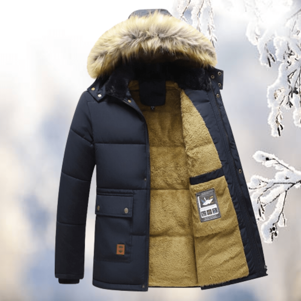 Jakob | Herren Parka mit Fellkapuze | Winddicht - Livezo