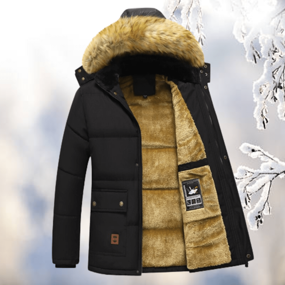 Jakob | Herren Parka mit Fellkapuze | Winddicht - Livezo