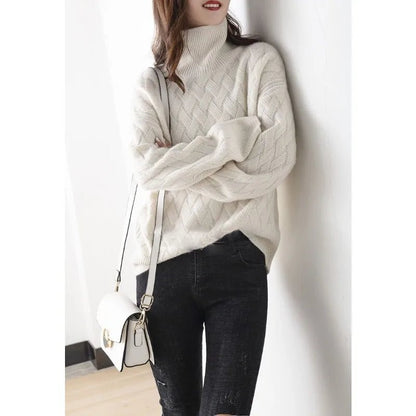 Jeanette - Elegant - schicker Kaschmir - Pullover - Livezo