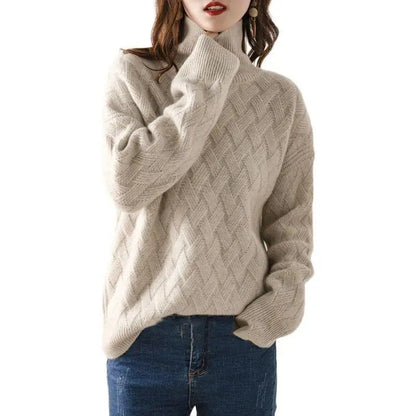Jeanette - Elegant - schicker Kaschmir - Pullover - Livezo