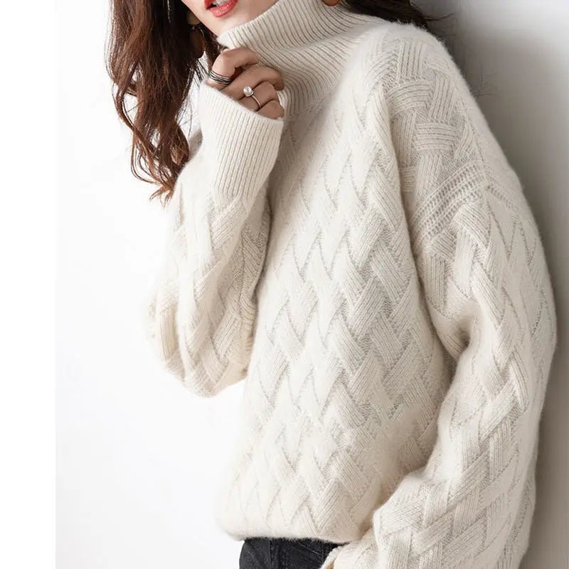 Jeanette - Elegant - schicker Kaschmir - Pullover - Livezo
