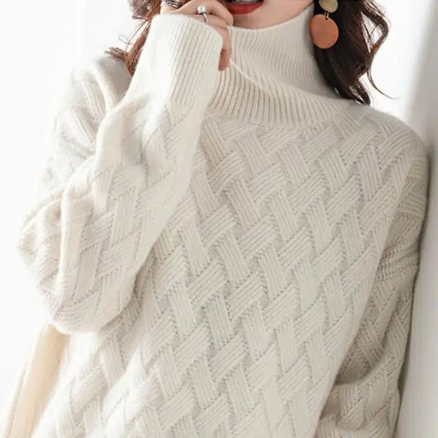 Jeanette - Elegant - schicker Kaschmir - Pullover - Livezo