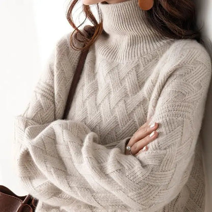 Jeanette - Elegant - schicker Kaschmir - Pullover - Livezo