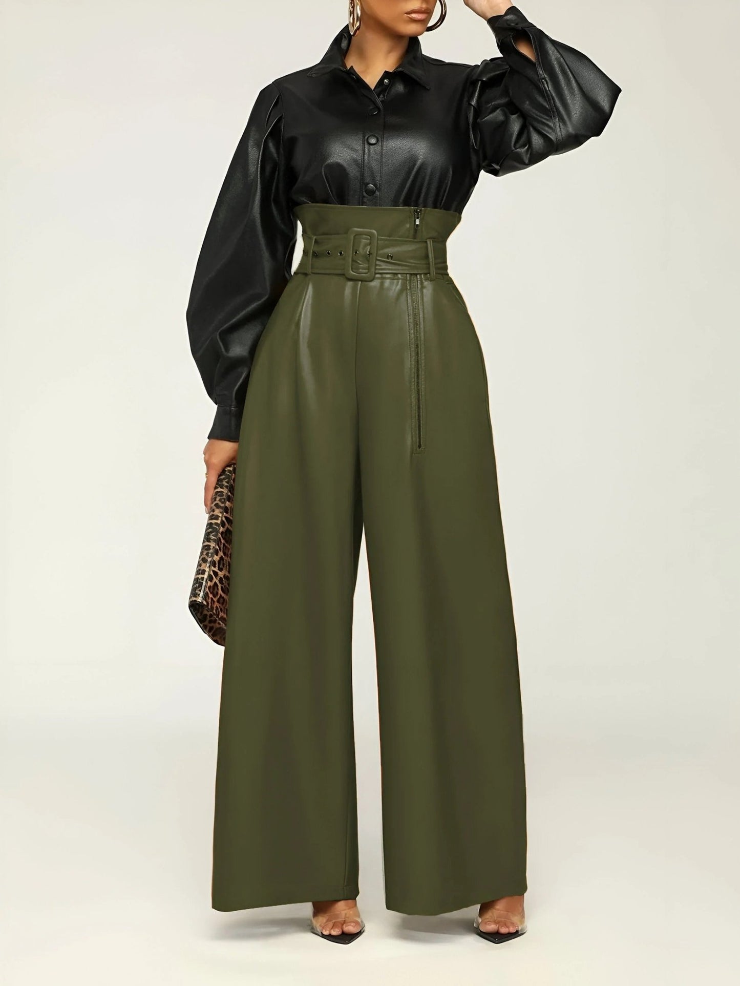 Julietta - Weit geschnittene High - Waist - Hose - Livezo