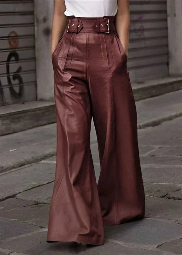 Julietta - Weit geschnittene High - Waist - Hose - Livezo