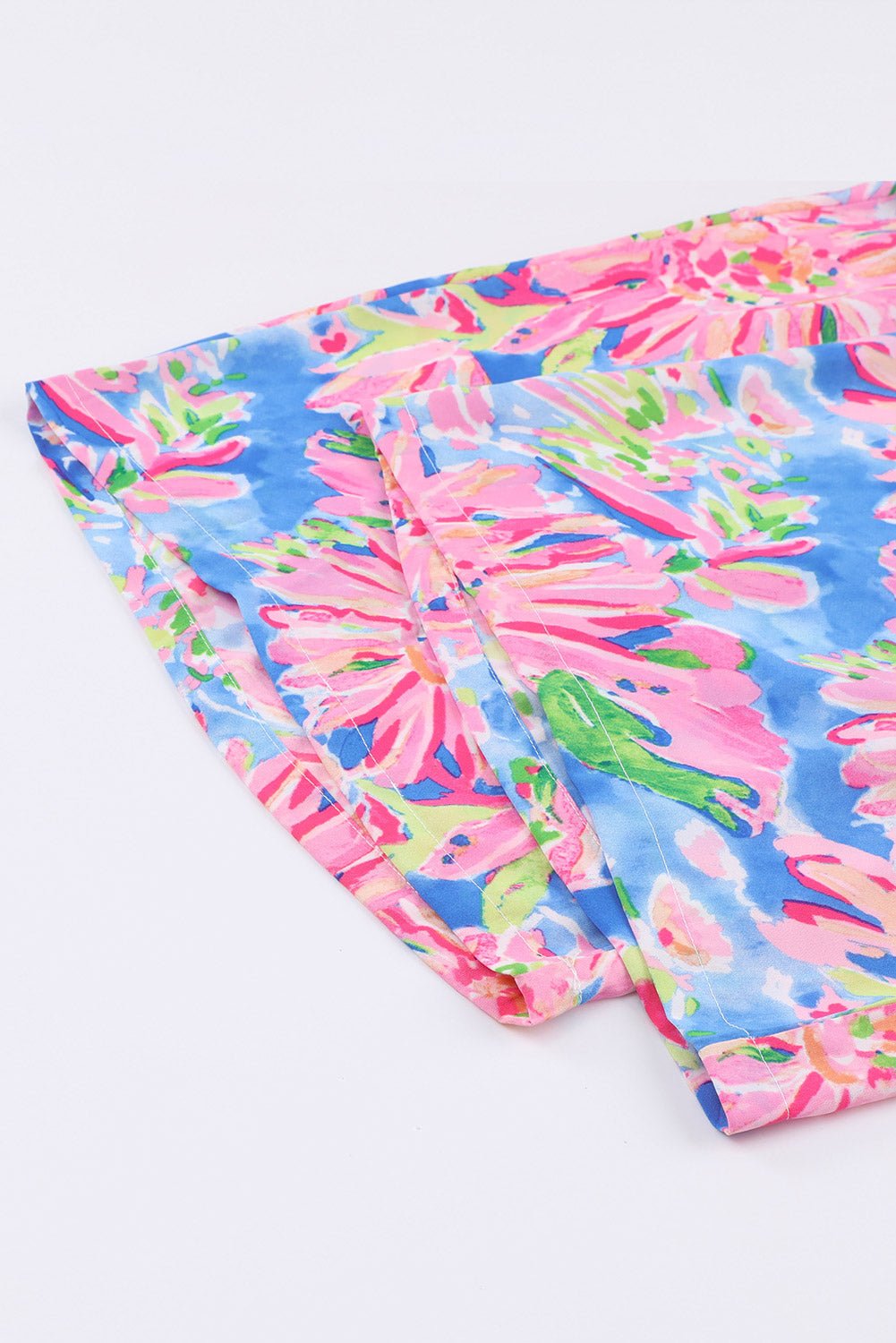 Jumpsuit mit eckigem Ausschnitt, Blumenstickerei und Taschen - Livezo