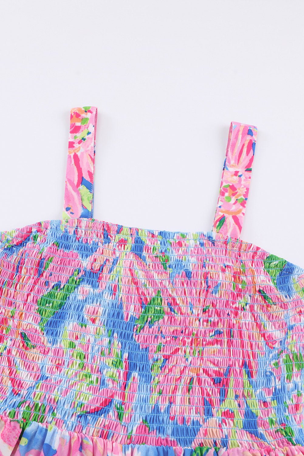 Jumpsuit mit eckigem Ausschnitt, Blumenstickerei und Taschen - Livezo