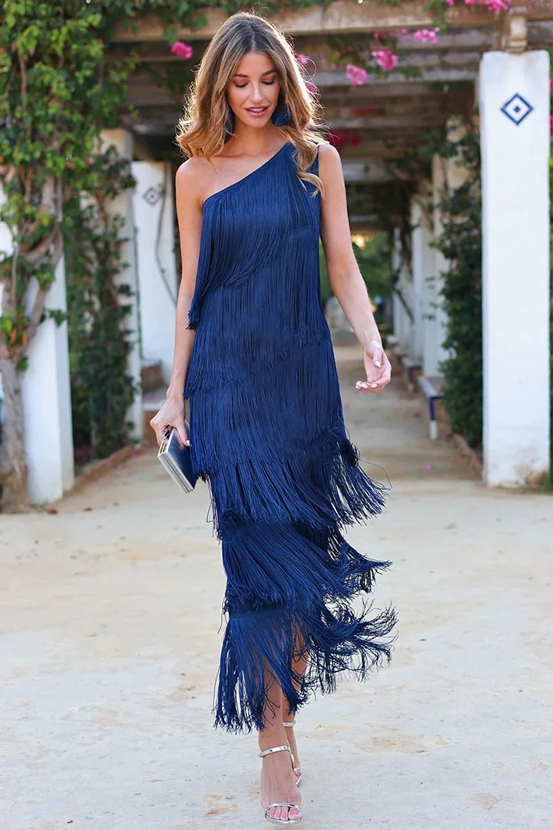 Karen - Kleid mit Fransen - Livezo