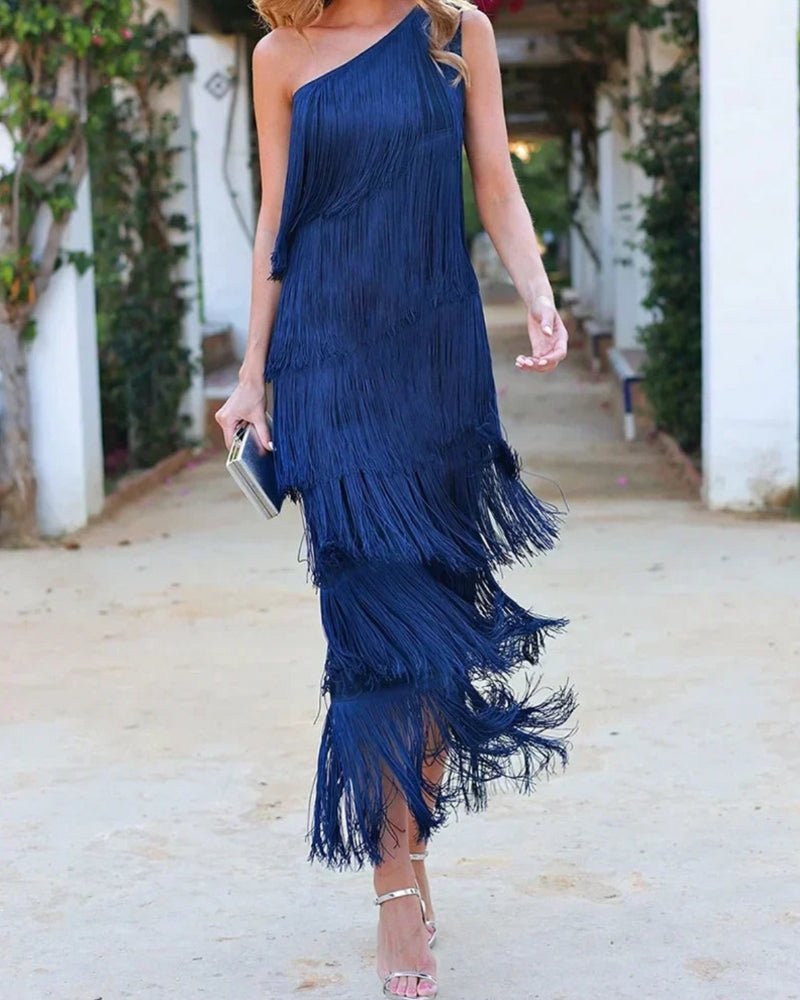 Karen - Kleid mit Fransen - Livezo