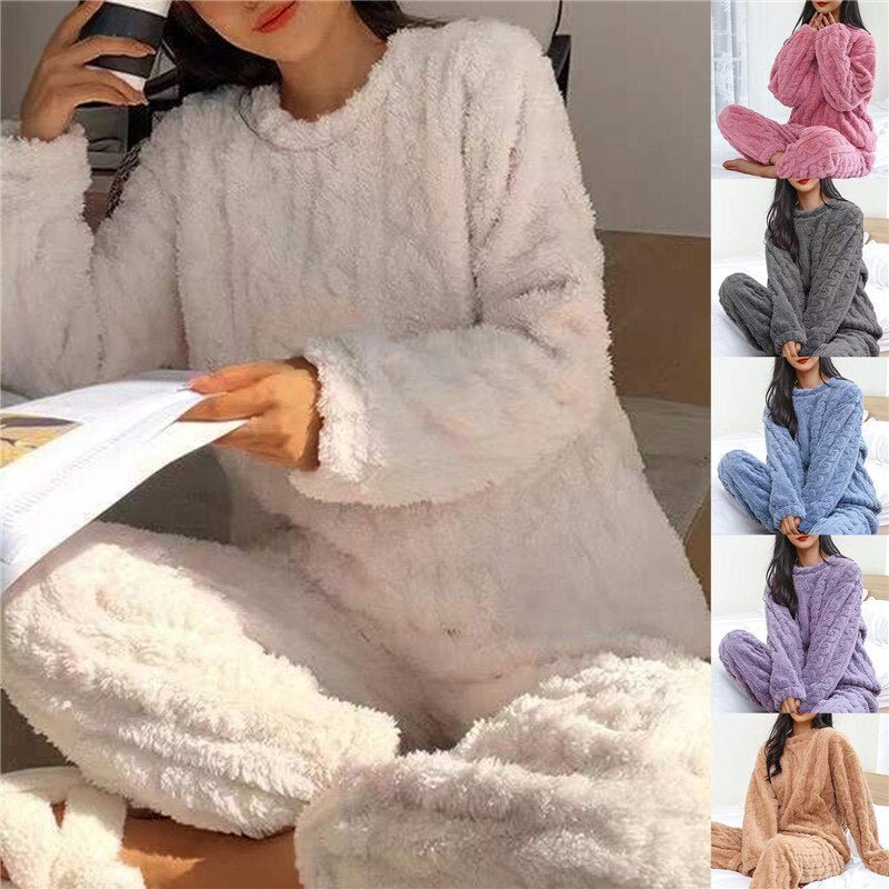 Karmela - Fleece - Pyjama - Set für Damen - Livezo