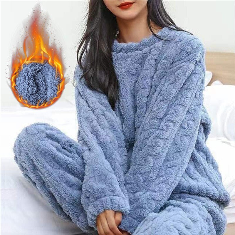 Karmela - Fleece - Pyjama - Set für Damen - Livezo