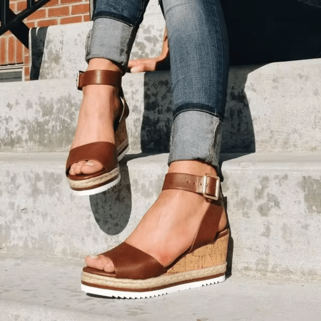 Keilsandalen für Damen Schick Bequeme Sommerschuhe - Livezo