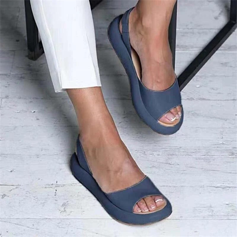 Elegante Sommer-Slip-On-Sandalen