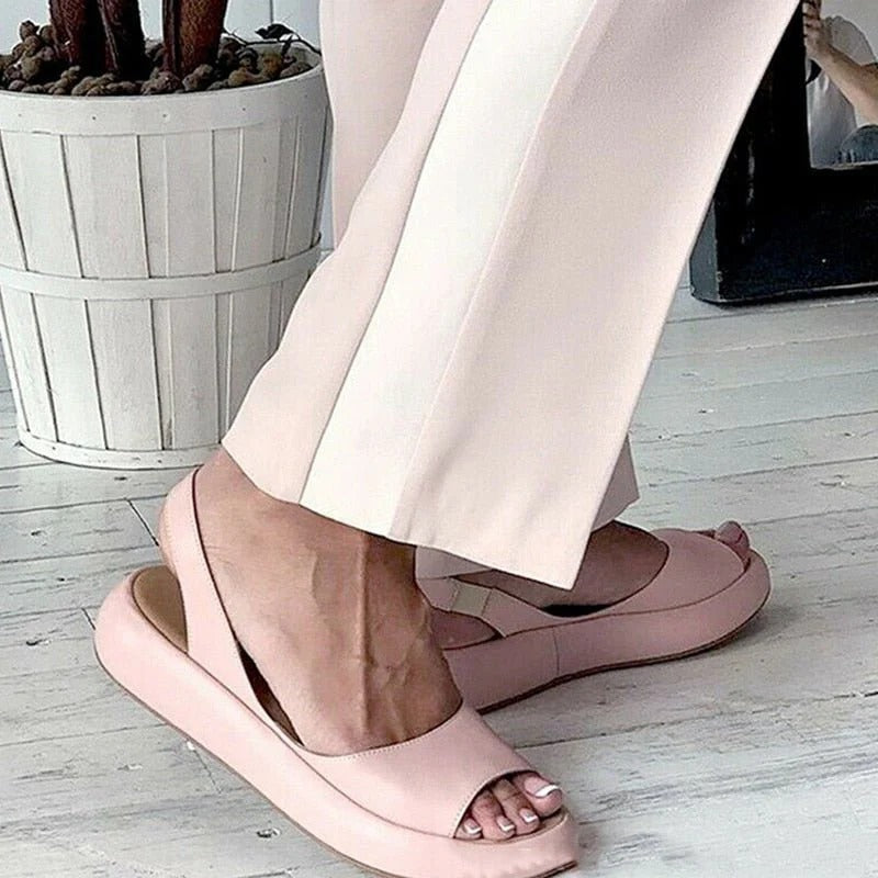 Elegante Sommer-Slip-On-Sandalen