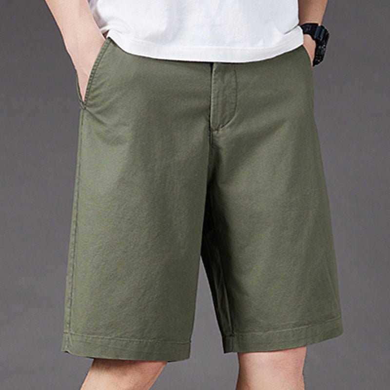 Knee-Length Woven Relaxed Fit Shorts - Harren Cole