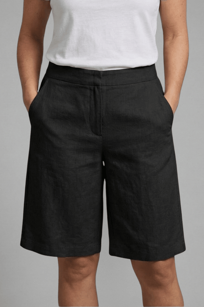 Knee-Length Woven Relaxed Fit Shorts - Harren Cole