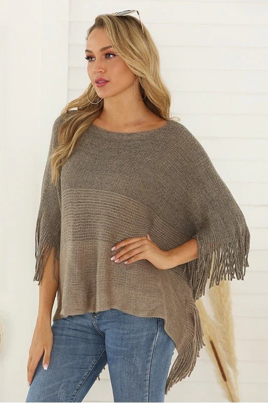 Knit Poncho - Kuschle dich stilvoll ein - Livezo