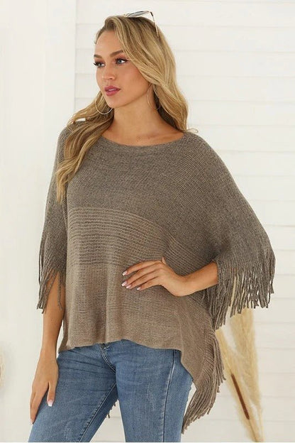 Knit Poncho - Kuschle dich stilvoll ein - Livezo