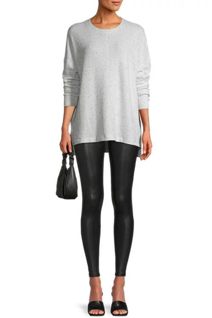 Kraftvoll & Schmeichelhaft | High - Waist Leggings im Leder - Look - Livezo
