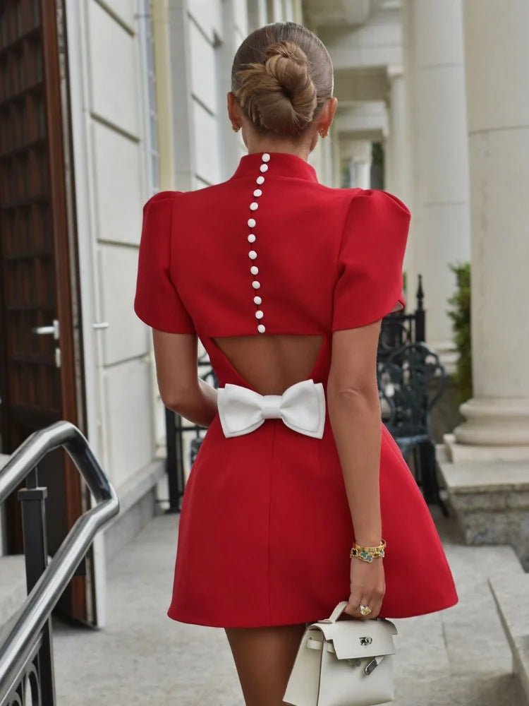 Laila | Raffiniertes Rotes Kleid - Livezo