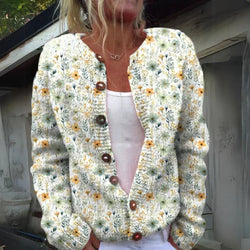 Lara – Stilvoller Pullover mit Blumenmuster - Livezo