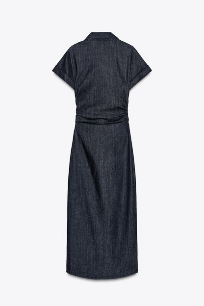 Lässiges Denim - Midikleid für den Alltag - Livezo
