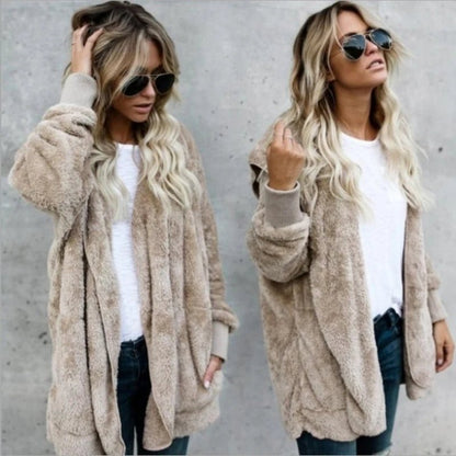 Laura - Herbst Winter Double Fleece Strickjacke - Livezo