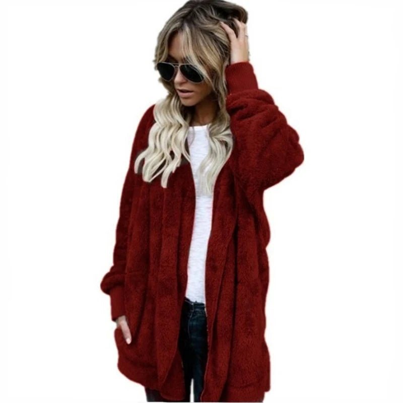 Laura - Herbst Winter Double Fleece Strickjacke - Livezo