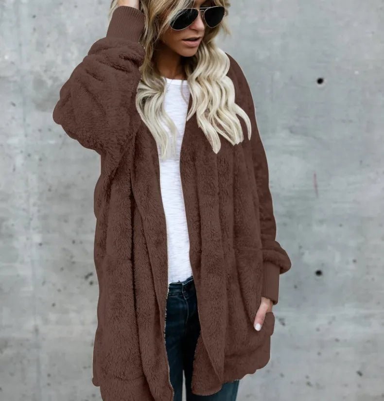 Laura - Herbst Winter Double Fleece Strickjacke - Livezo