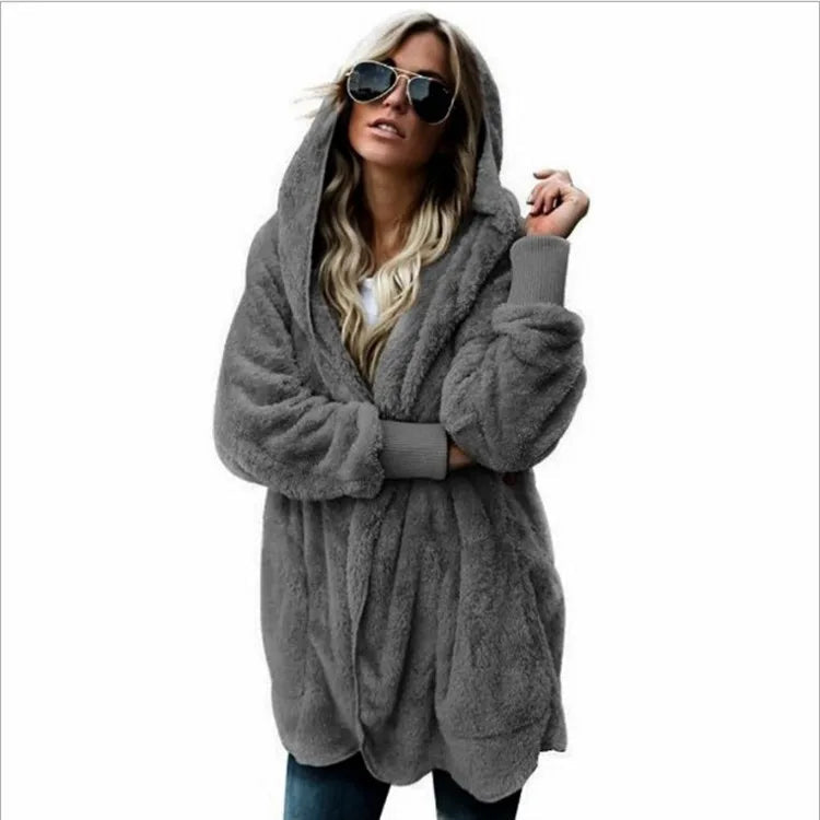 Laura - Herbst Winter Double Fleece Strickjacke - Livezo