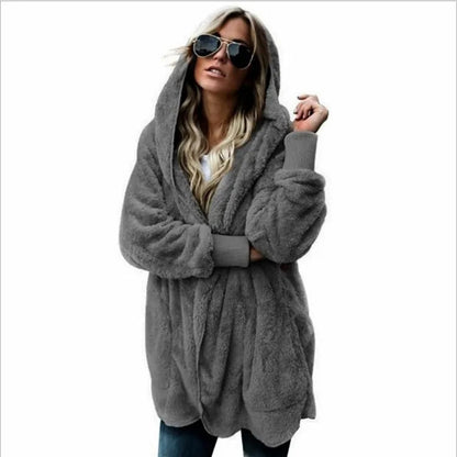 Laura - Herbst Winter Double Fleece Strickjacke - Livezo