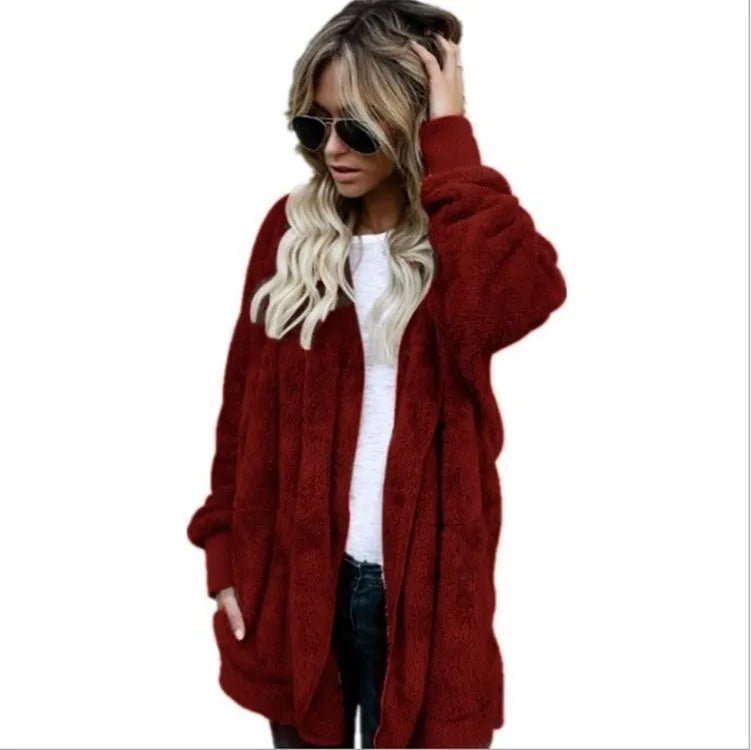 Laura - Herbst Winter Double Fleece Strickjacke - Livezo