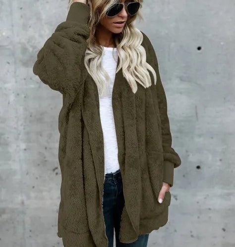 Laura - Herbst Winter Double Fleece Strickjacke - Livezo