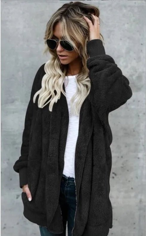 Laura - Herbst Winter Double Fleece Strickjacke - Livezo