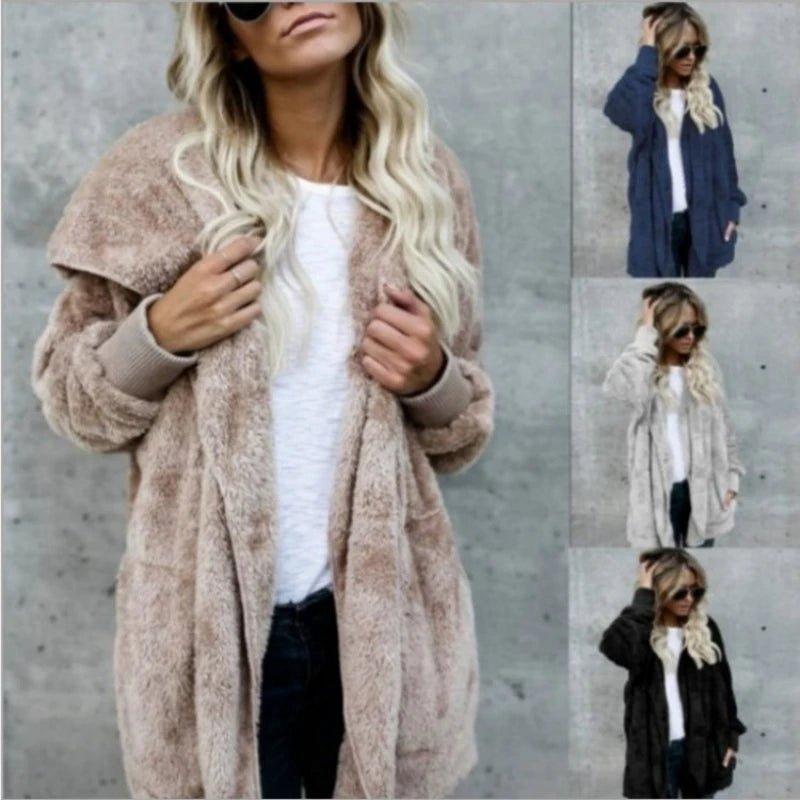 Laura - Herbst Winter Double Fleece Strickjacke - Livezo