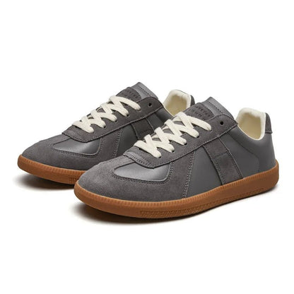 Leather Look Classic Sneakers - Harren Cole