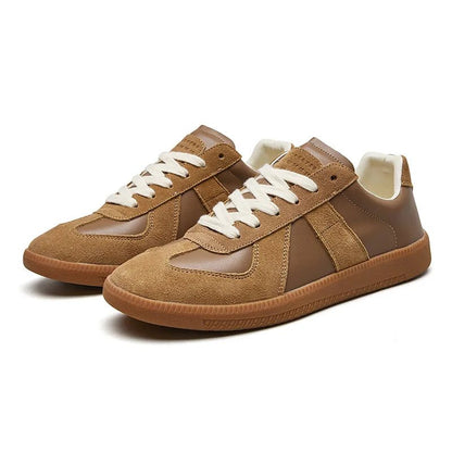 Leather Look Classic Sneakers - Harren Cole