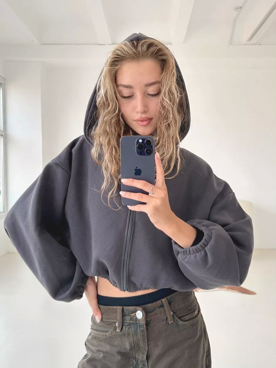 Legere leichte kurze Sport - Hoodie - Jacke - Livezo