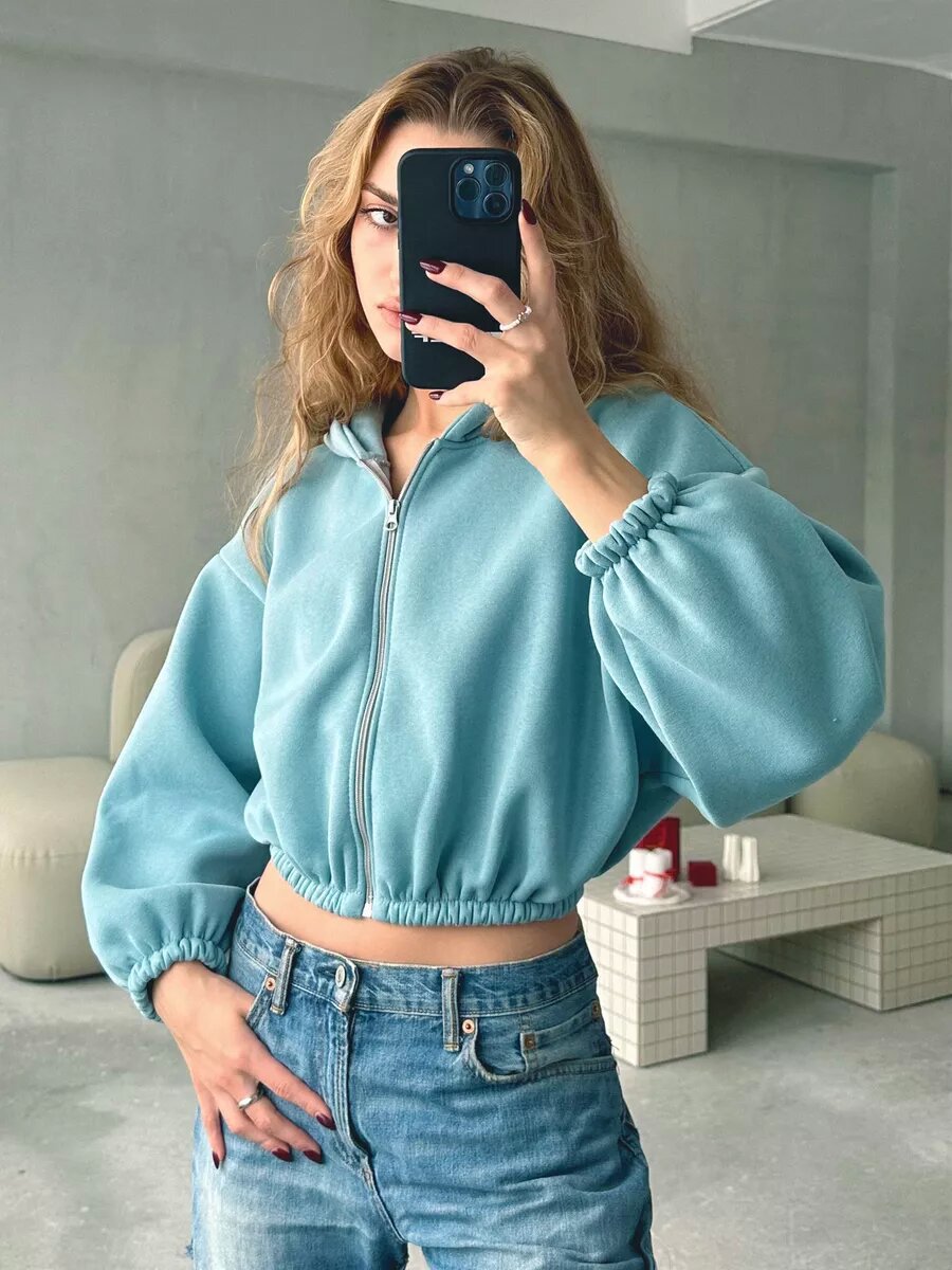 Legere leichte kurze Sport - Hoodie - Jacke - Livezo