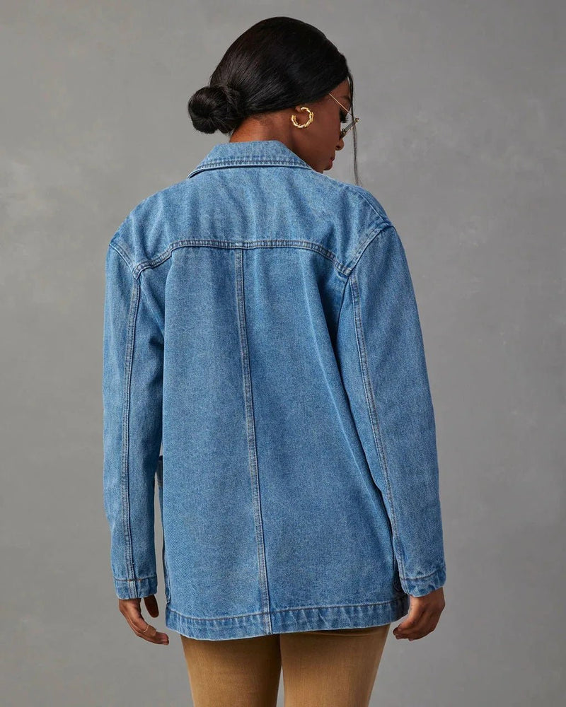 Legeres schickes Jeansblazer - Jackett für Damen - Livezo
