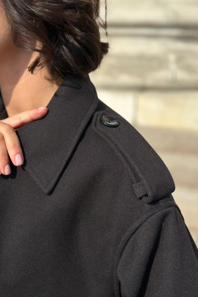 Leichte lässige kurz geschnittene Trenchjacke - Livezo