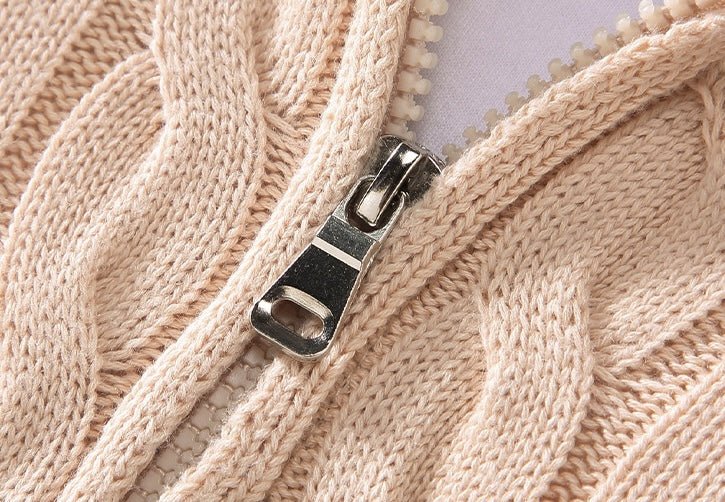 Leon - Halber Rollkragenpulloverdickmit Reißverschluss - Livezo