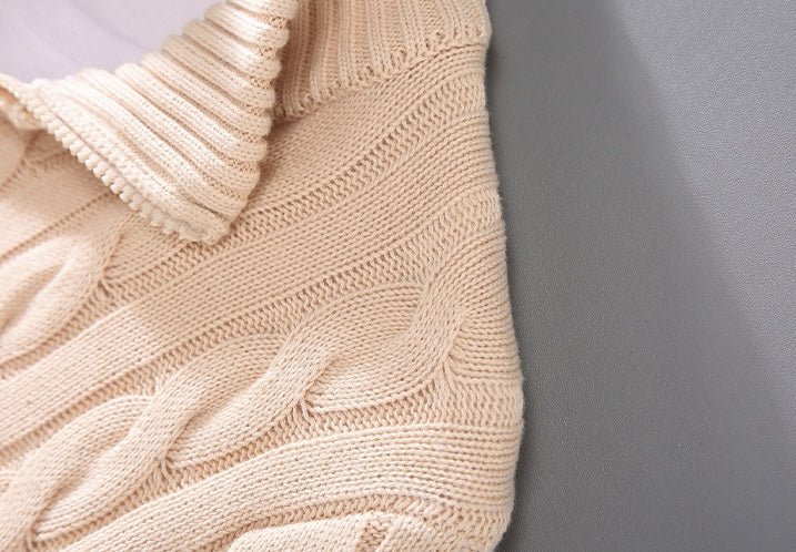 Leon - Halber Rollkragenpulloverdickmit Reißverschluss - Livezo