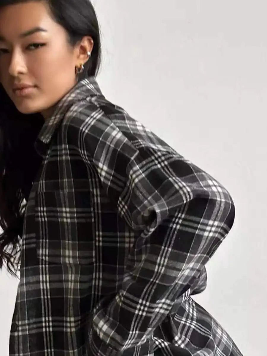 Lieselotte - Lockeres Revers - Taschenhemd mit Bluse im koreanischen Stil - Livezo