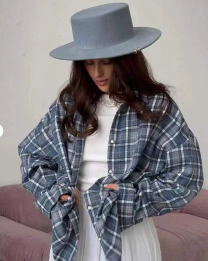 Lieselotte - Lockeres Revers - Taschenhemd mit Bluse im koreanischen Stil - Livezo