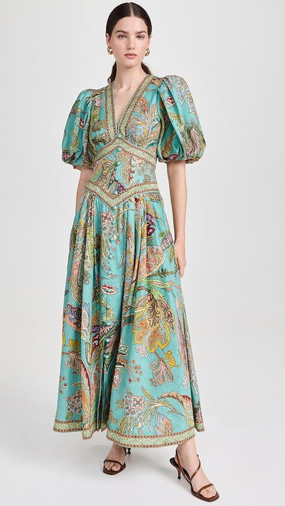 Lily – Paisley Print Kleid - Livezo