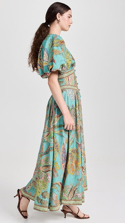 Lily – Paisley Print Kleid - Livezo