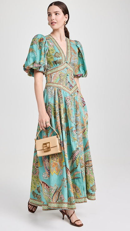 Lily – Paisley Print Kleid - Livezo