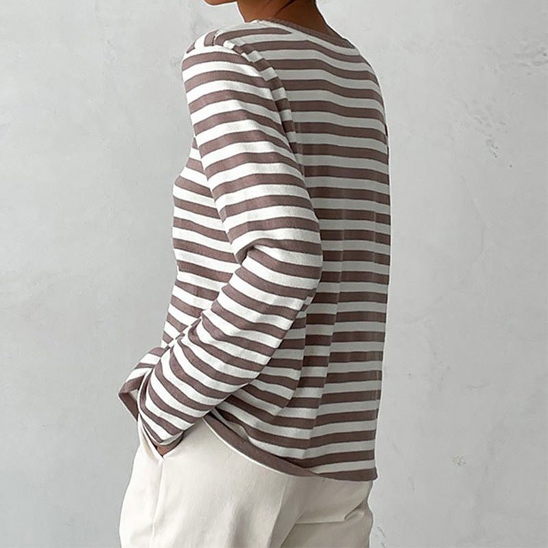 Lisa - Gestreiftes Langarmshirt - Livezo
